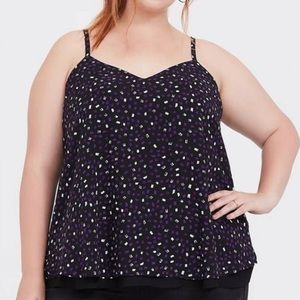 Torrid Sophie Chiffon Double Layered Swing Tank 2X
